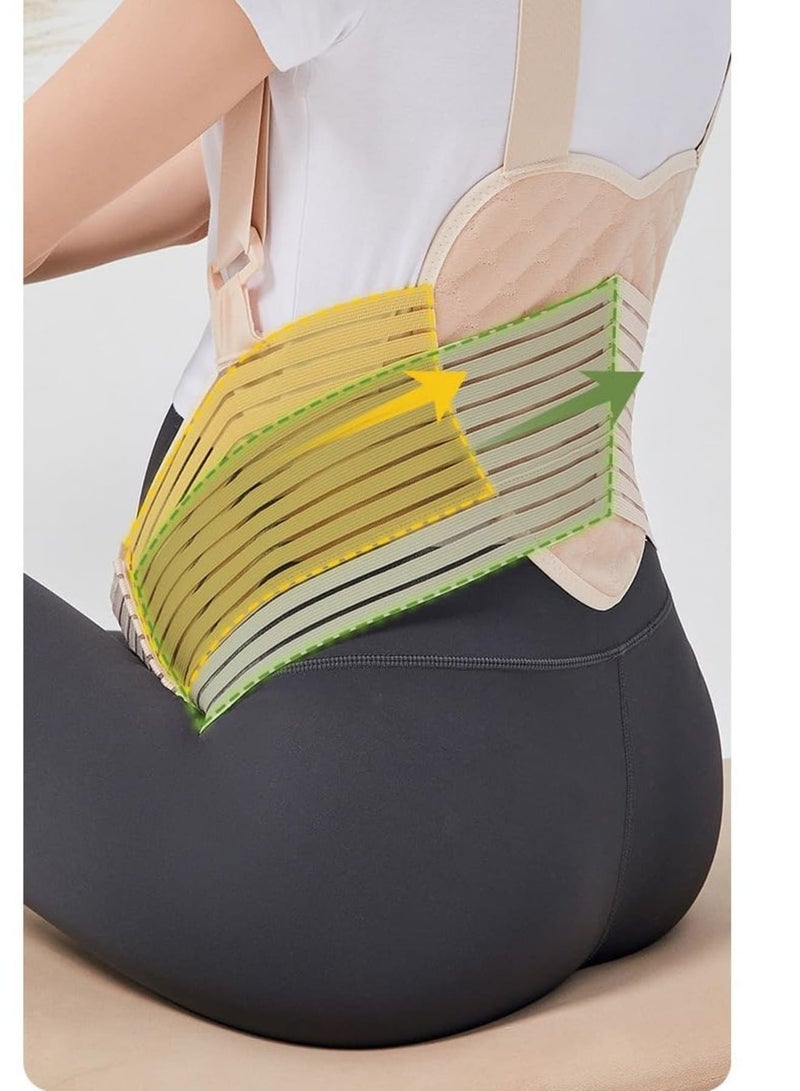 Zikra Maternity Belt Pregnancy Support Belly Waist Belt, Pregnancy Belly Band, Adjustable and Breathable Maternity Belt, Shoulder Strap for Pregnancy Belly Lifting Support, to Relieve Pain Band - Image 2