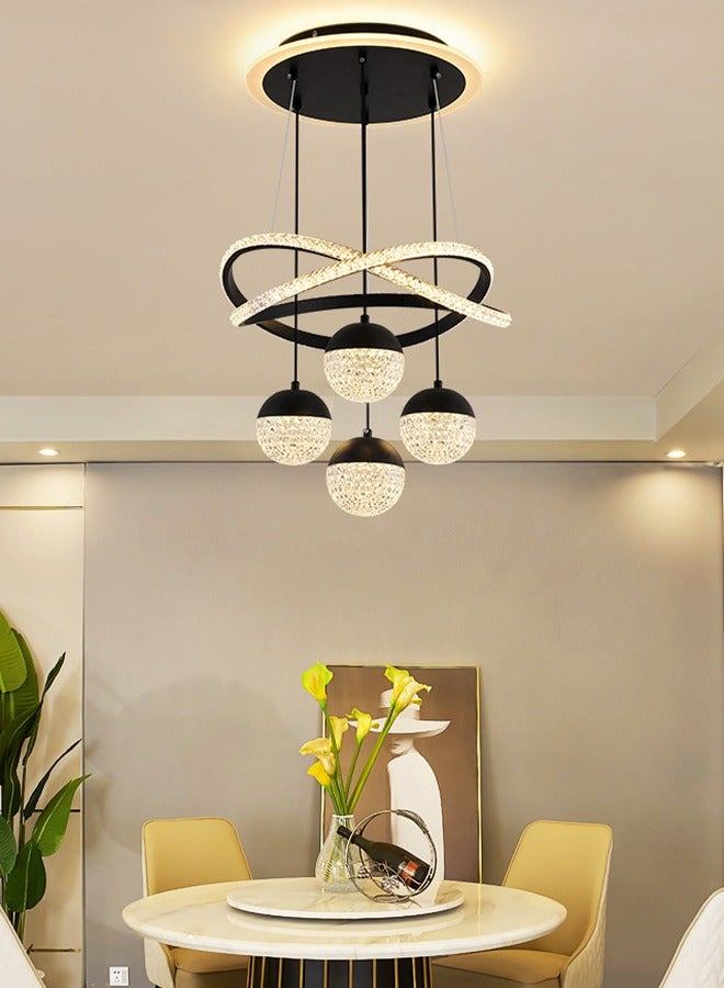 Modern minimalist restaurant, LED bedroom staircase creative pendant light, luxurious living room, high-end atmosphere dining lamp - Image 5