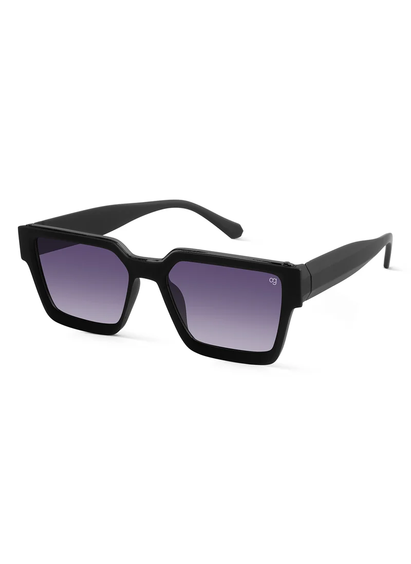 Woggles Purple Polarized Square Sunglasses