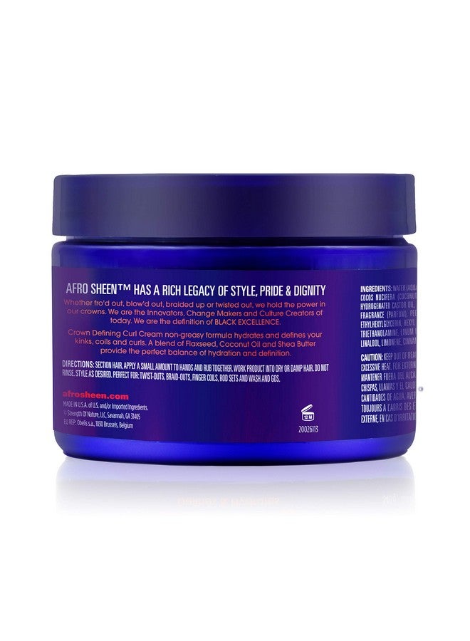 Afro Sheen Crown Defining Curl Cream. Contains Shea Butter And Coconut Oil To Define And Hydrate. 12 Oz. - Image 4