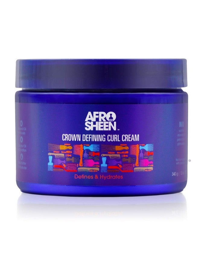 Afro Sheen Crown Defining Curl Cream. Contains Shea Butter And Coconut Oil To Define And Hydrate. 12 Oz. - Image 2