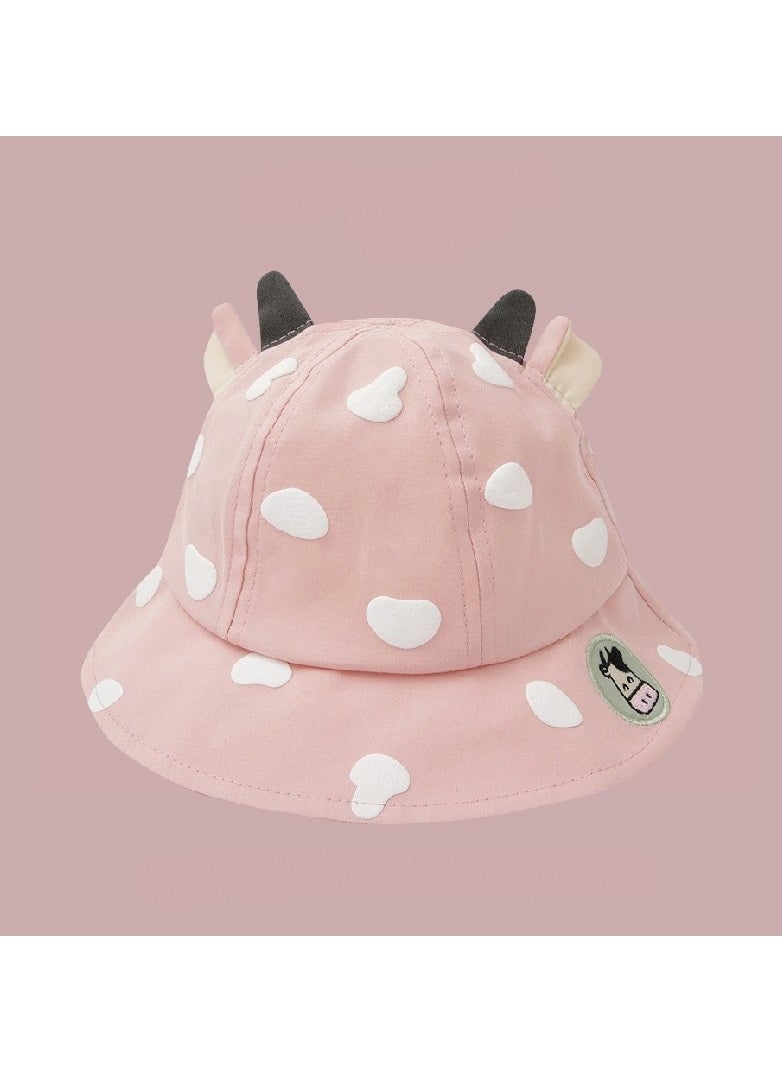 KUYING - Pink series Children's Travel sun Protection and Sunshade Fisherman hat - Image 1