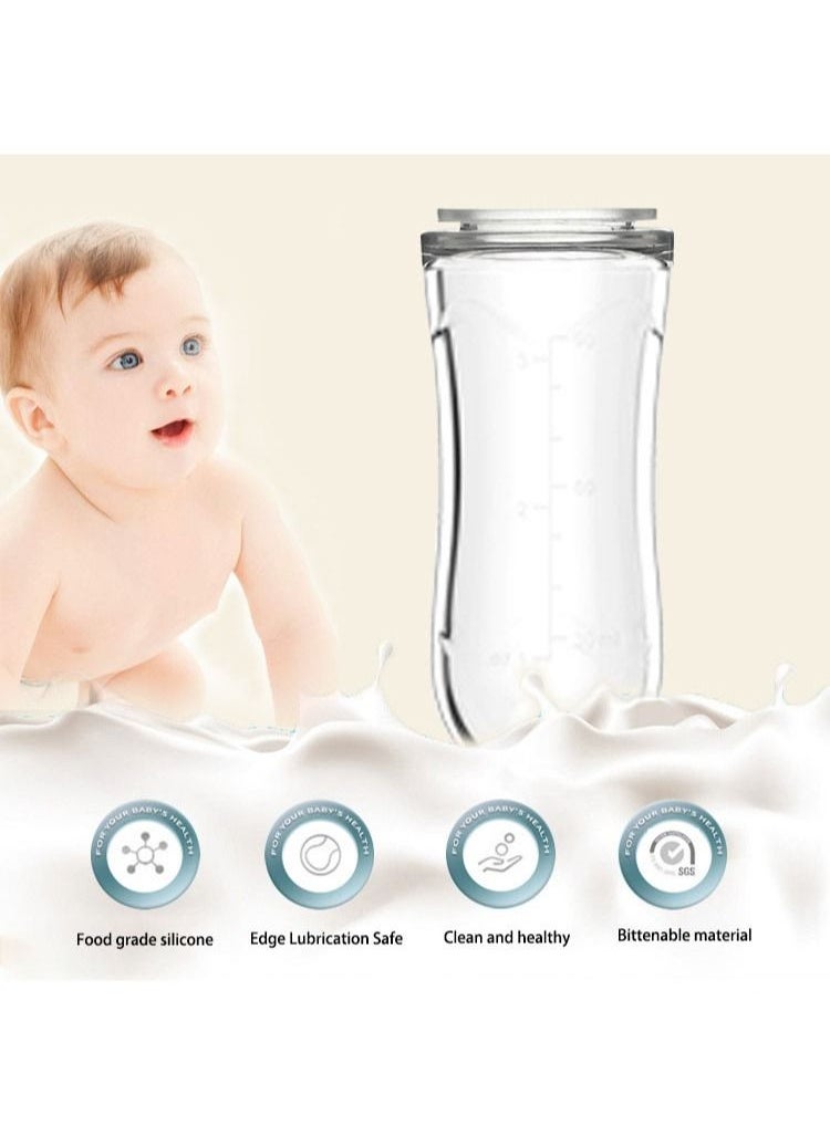 Bimirth Baby Feeding Gift 12-Piece, Includes Suction Bowl with spoon，Silicone Food Teething Feeder with 3 size, Ultra-Soft Silicone Baby Food Bottle With Spoon,  Fresh Foods Masher And Bowl, Baby Feeding Bib  - Image 3