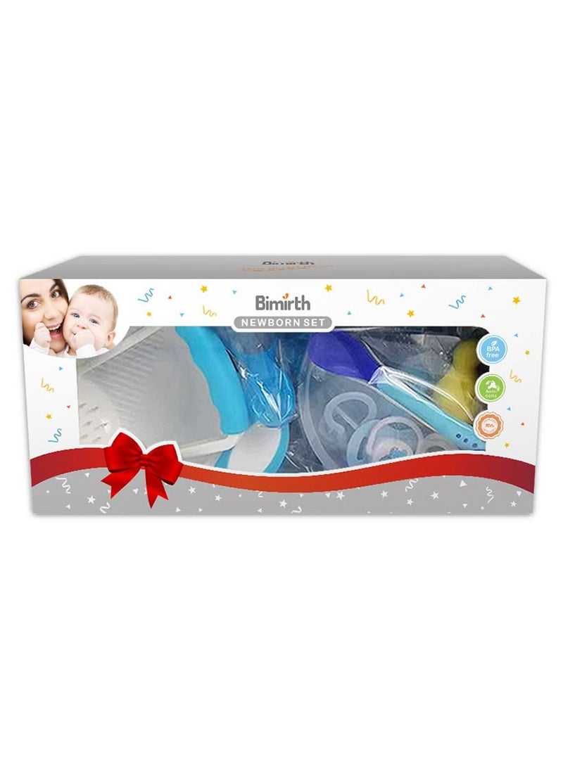 Bimirth Baby Feeding Gift 12-Piece, Includes Suction Bowl with spoon，Silicone Food Teething Feeder with 3 size, Ultra-Soft Silicone Baby Food Bottle With Spoon,  Fresh Foods Masher And Bowl, Baby Feeding Bib  - Image 4