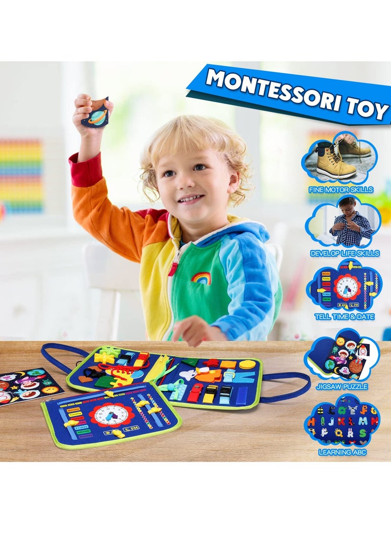 Life Skills Training Book, Children's Educational Toys, Sensory Integration Toys For Boys And Girls Aged 1-6, Travel Portable Comfort Toys, Early Childhood Education Birthday Gifts (Dinosaur Style) - Image 4