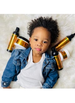 J'Organic Solutions Daily Kids' Hair Moisturizer With Marshmallow Root & Avocado Oil Boost Natural Shine Lockin Deep Moisture And Promote Easy Manageability For Curly & Textured Hair 8Oz  - Image 5