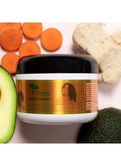 J'Organic Solutions Daily Kids' Hair Moisturizer With Marshmallow Root & Avocado Oil Boost Natural Shine Lockin Deep Moisture And Promote Easy Manageability For Curly & Textured Hair 8Oz  - Image 3