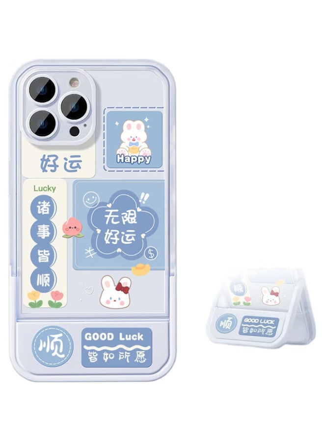 Jiang Ming Jiangming, Suitable For Apple 14 Pro Phone Case, Protective Cover, Fresh And Creative, Cute Cartoon Design, For Men And Women, With Hidden Folding Stand, High-End Feel, Shockproof, Full Camera Protection, No Film Obstruction - Image 1