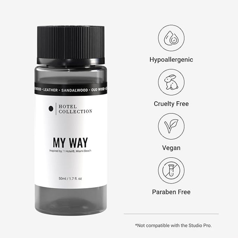 Hotel Collection My Way Fragrance Oil Blend - Hotel Inspired for Luxury Essential Oil Diffusers - Aromatherapy Scent Diffuser Oil - Leather, Sandalwood, and Amber - 50 mL, 1.7 fl oz - Image 2