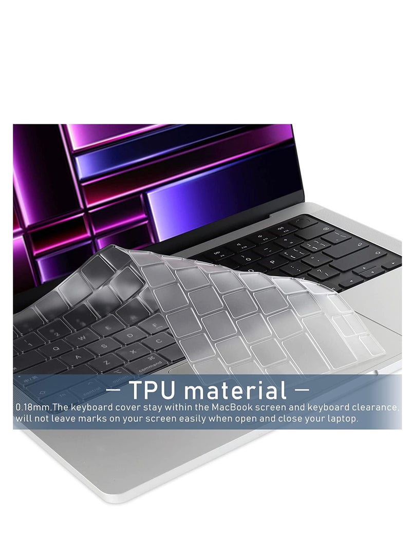 Keyboard Skin Protector Compatible with Huawei Matebook 14s/13S/16S, Laptop Keyboard Protective Film Guard Cover 【Not Screen Protectors 】,Clear - Image 4