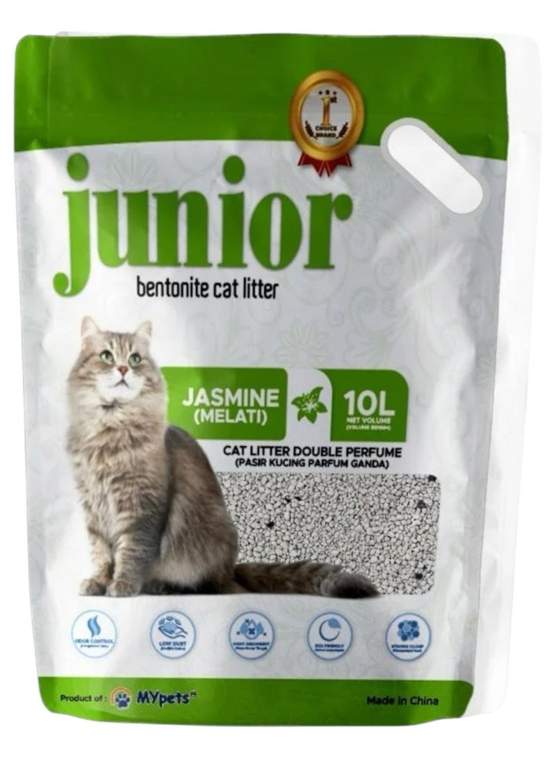 جونيور رمل للقطط بينتونيت جونيور برائحة الياسمين 10لتر
