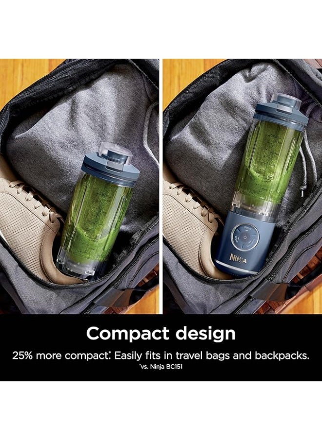 Ninja Blast Max, Portable Blender + Twist & Go, Personal Blender, Ninja Blender, Smoothie, Blend, Ice Crush, 3 Programs, Cordless, 22 oz removable Vessel, Dishwasher Safe, Leakproof, Navy, BC251NV 1800 W BC251 Navy Blue - Image 2