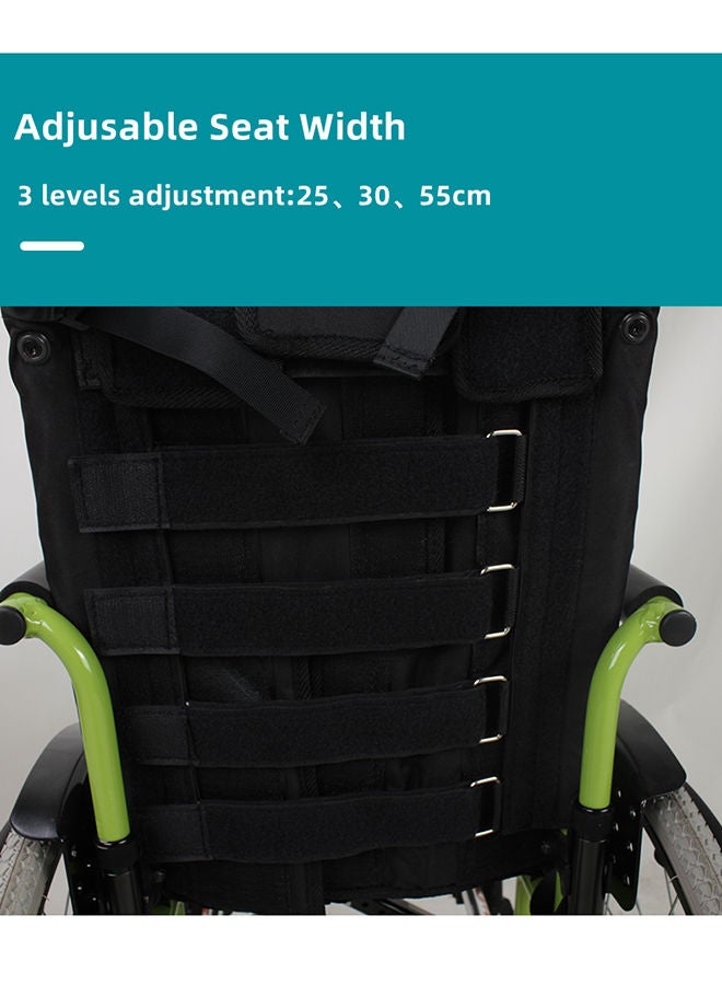 Gilani Mobility Children Manual Wheelchair with Safety Harness Support and Adjustable Seat Width 76X39X90 - Image 5