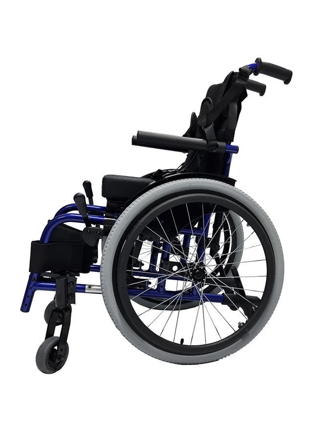 Gilani Mobility Children Manual Wheelchair with Safety Harness Support and Adjustable Seat Width 76X39X90 - Image 2