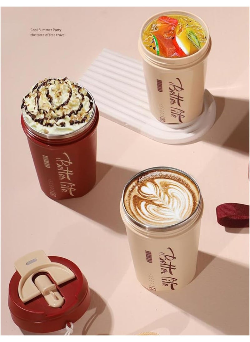 TYCOM Travel Coffee Mug 620 ML Stainless Steel Vacuum Ice and Hot Drinks Insulated Tumbler for Home Office Outdoor Works  - Image 3