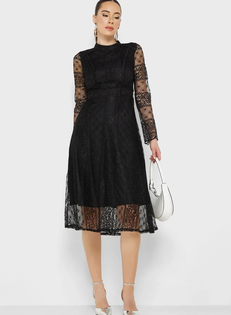 ELLA A-Line Lace Dress
