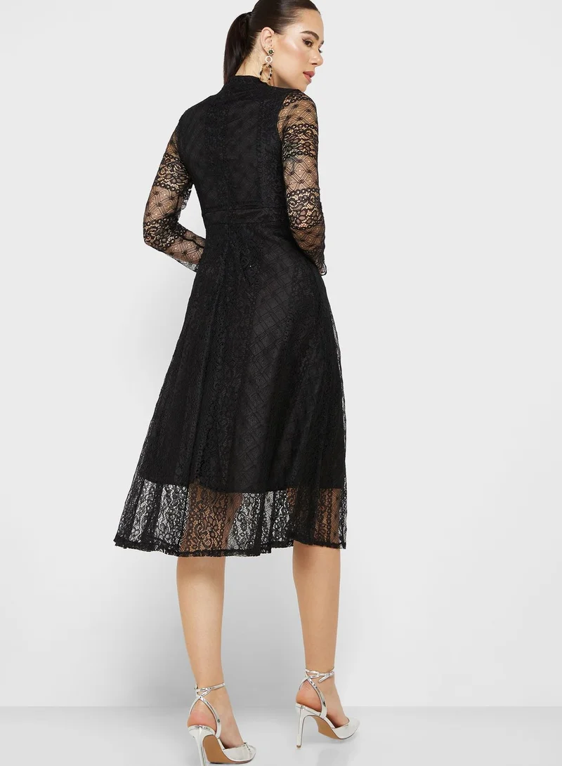 ELLA A-Line Lace Dress