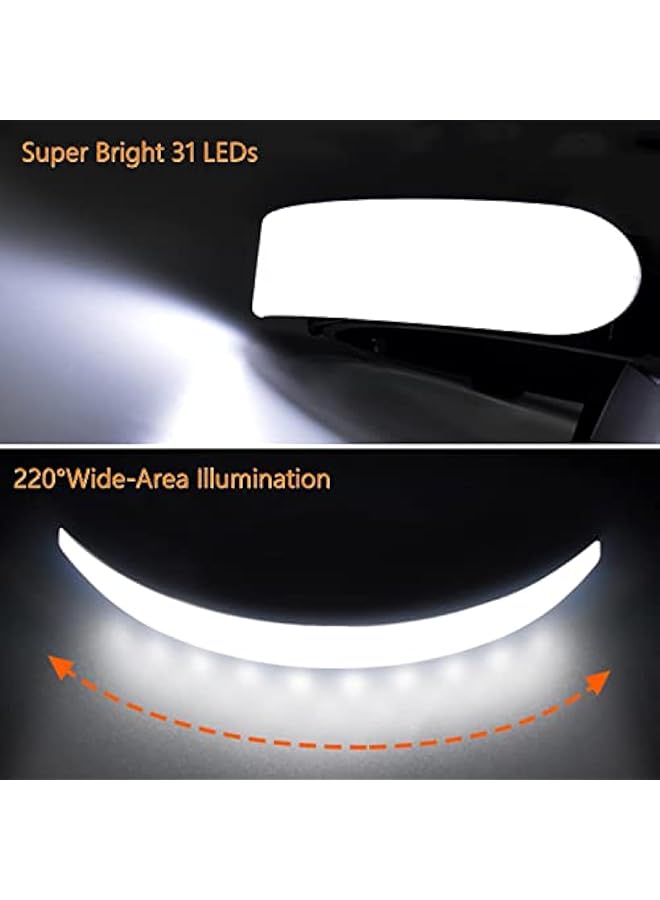X spring LED Head Torch Rechargeable 230° Wide Beam COB Headlight Super Bright Headlamp Waterproof Headlight with 3 Lighting Modes Adjustable Angle Lightweight Waterproof Hands Free Flashlight - Image 4