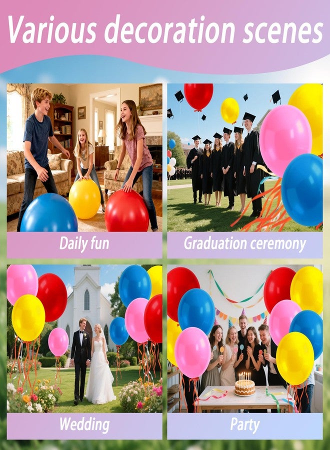 Rainflow 8PCS 36 Inch Latex Big Balloons - RAINFLOW Birthday Balloons,Extra Large Balloon,Helium Giant Balloon for Party,Graduation,Birthday Decorations,Wedding Decorations,Halloween Pink,Red,Blue,Yellow - Image 5