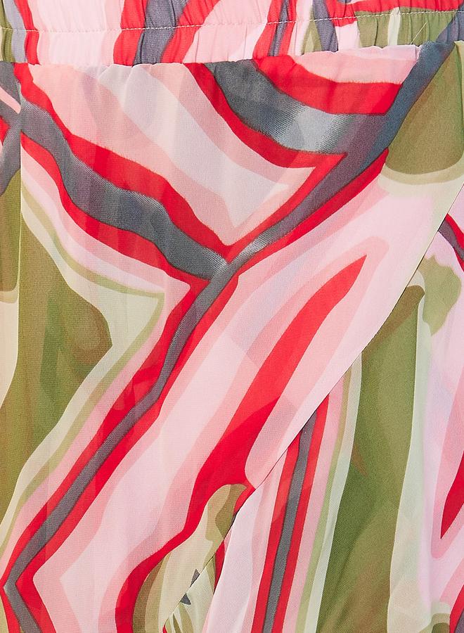 جلو باص طقم منسق من تنورة وبلوزة قصيرة - Image 5