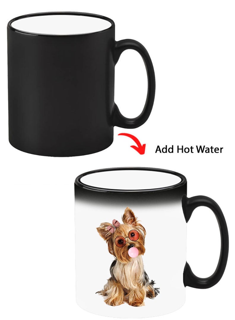 Theodor Color Changing Heat Sensitive Ceramic Mug, Image Revealed When HOT Liquid is Added! Dog - Image 1