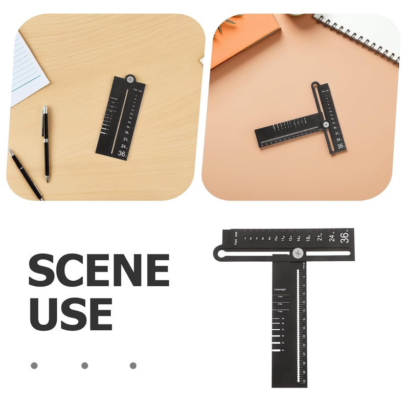 Multifunctional Parallel Line Drawing Ruler for Geometry Architecture and Woodworking - Image 4