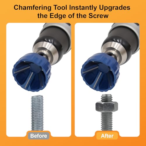 FiLwW Deburring External Chamfer Tool Set, Tungsten Carbide Chamfering Drill Bit, Deburring Drill Bit, Remove Burr Tools for Fit 1/8"- 1-3/8"(3mm-35mm) - Image 4