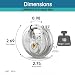 Zarker G70 Heavy Duty Stainless Steel Keyed Discus Padlock 70mm Stainless Steel Body and Shackle 5 Keys Garage Warehouses Outdoors 1Pack - Image 2