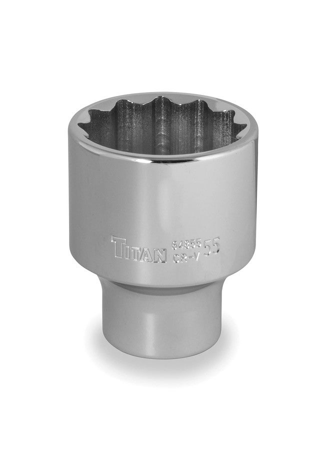Titan 64855 3/4-Inch Drive x 55mm 12-Point Metric Socket