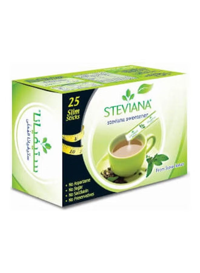 ستيفيانا عبوة مُحلي مكونة من 25 كيساً رفيعاً 37.5جرام - Image 1