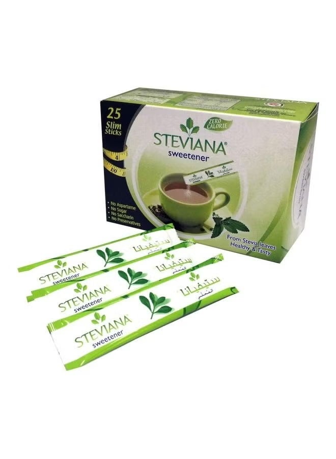 ستيفيانا عبوة مُحلي مكونة من 25 كيساً رفيعاً 37.5جرام - Image 2