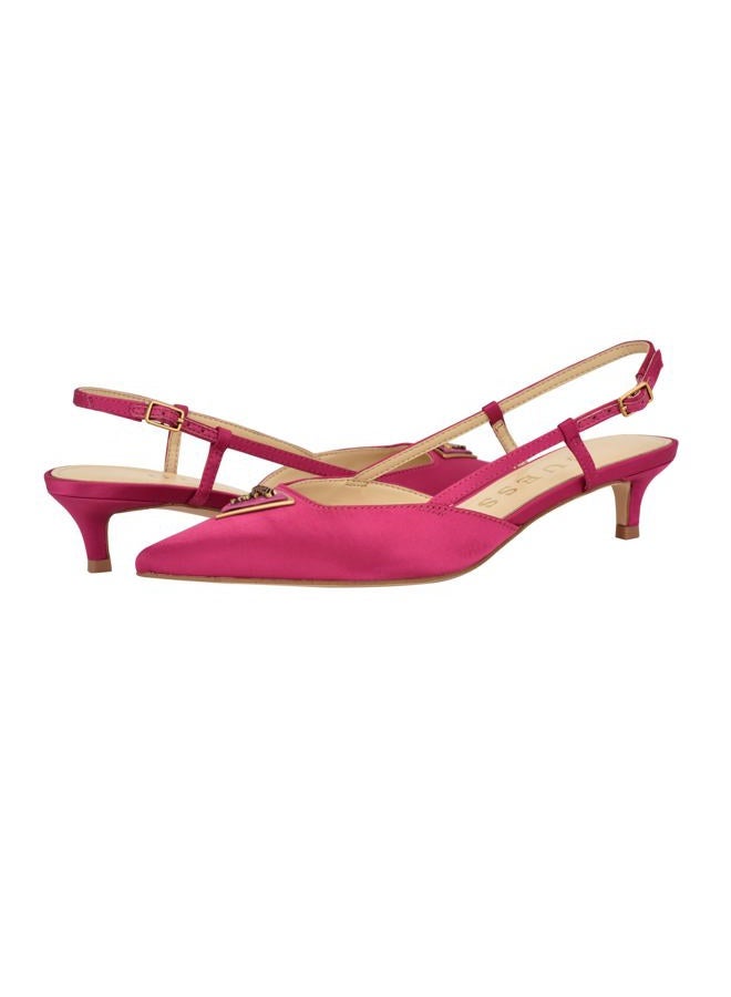 GUESS Women's Jesson Pump, Medium Pink Satin 660, 38 EU - Image 2