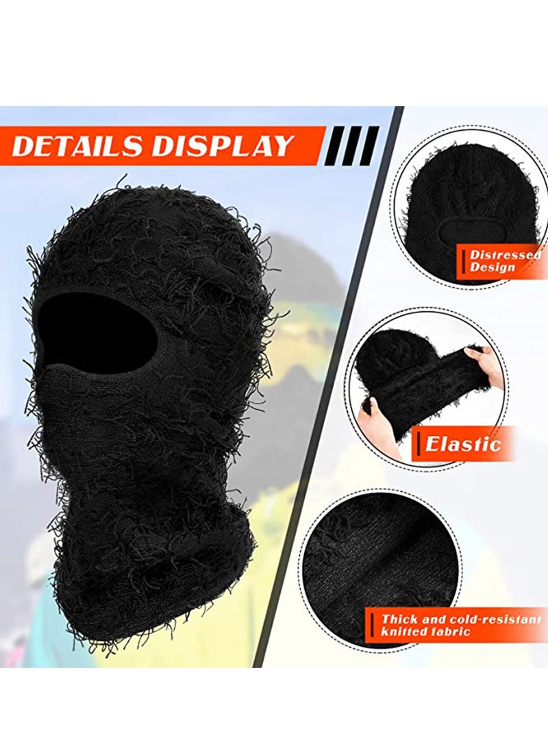 Excefore Balaclava Ski Mask, Full Face Mask, Windproof Face Cover Sun UV Protection, Thermal Windproof Winter Scarf, Men Women Outdoor Sport Cycling Cap 2PCS  - Image 3