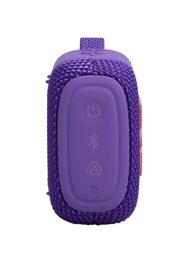 JBL Go 5 Portable Bluetooth Speaker with Ambient Edge Lighting, IP68 Waterproof & Dustproof, 10H Playtime, AirTouch Stereo Pairing, Auracast™, USB-C Lossless Audio – Compact & Drop-Proof, Purple - Image 5