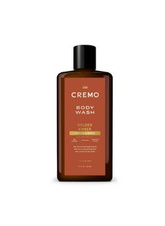 cremo Cremo RichLathering Golden Amber Body Wash for Men Notes of Red Current Pineapple Ambergris and Moss 16 Fl Oz 