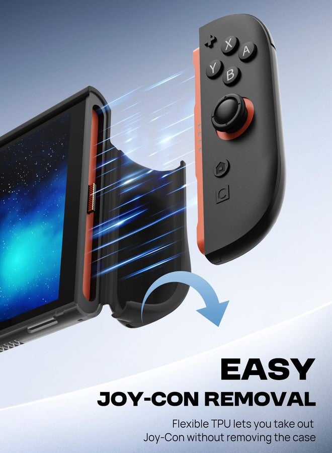 MoKo Dockable Cover for Nintendo Switch 2 (2025), Protective Case for Switch 2 with Quick-Release Joy-Con Design, TPU Frame & PC Back, Shockproof and Scratchproof, Black - Image 3