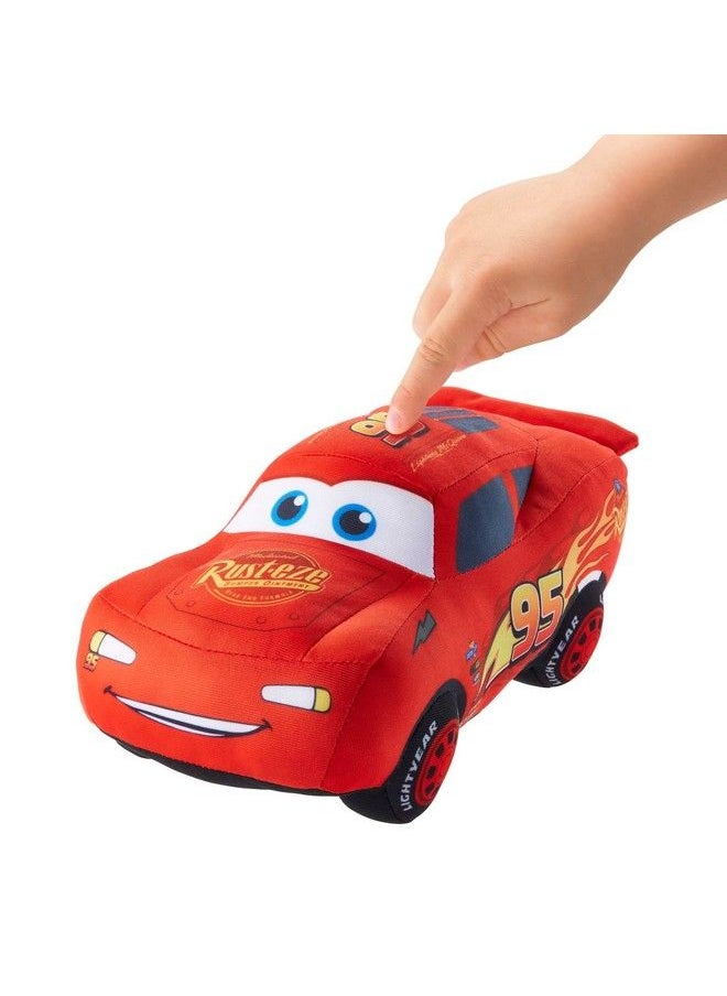 Mattel Games - Disney And Pixar Cars 10 Inch Lightning Mcqueen Talking Plush Toy Car With 10 Sounds - Image 1