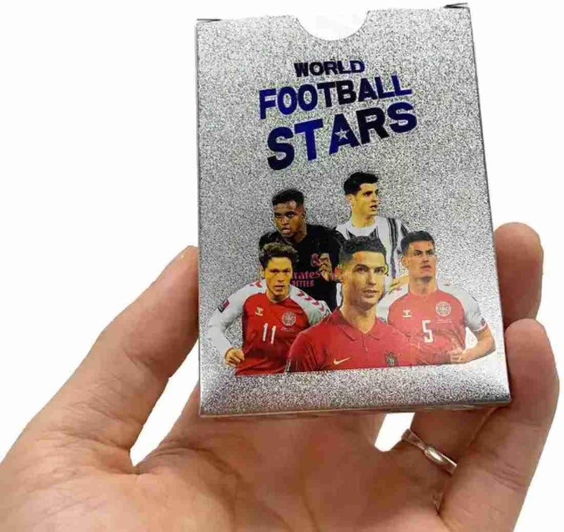 FowWelt Champions League Football Collector Cards – 55 PCS Unofficial Trading Card Game Pack For Kids & Fans | Soccer Cards For Boys, Girls, Gifting (Football Silver) - Image 3