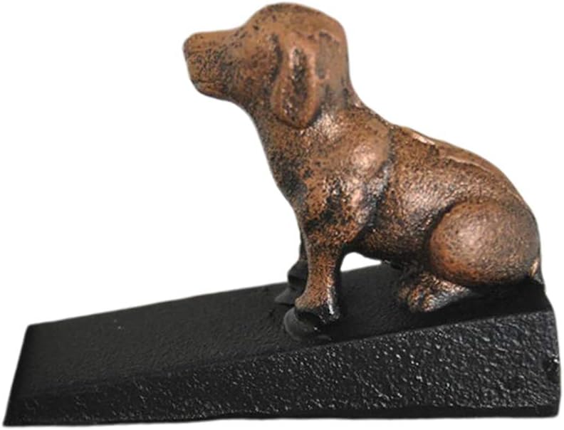 klarako Door Stopper Decorative Doorstop Wedge Dog, Rustic Cast Iron Door Stop, NonSlip Door Stops with Heavy Duty, Polished Design for All Surfaces - Image 5