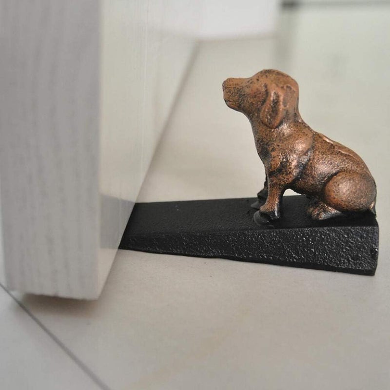 klarako Door Stopper Decorative Doorstop Wedge Dog, Rustic Cast Iron Door Stop, NonSlip Door Stops with Heavy Duty, Polished Design for All Surfaces - Image 4