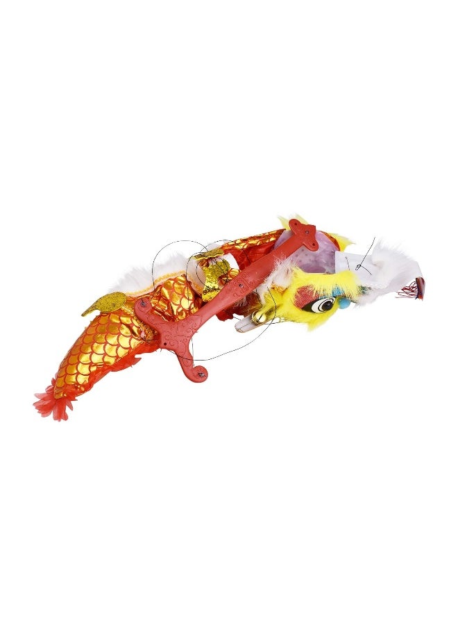 Mandala Crafts - Mandala Crafts Hand String Puppet with Rod, Chinese Marionette Dragon Toy (Yellow) - Image 1