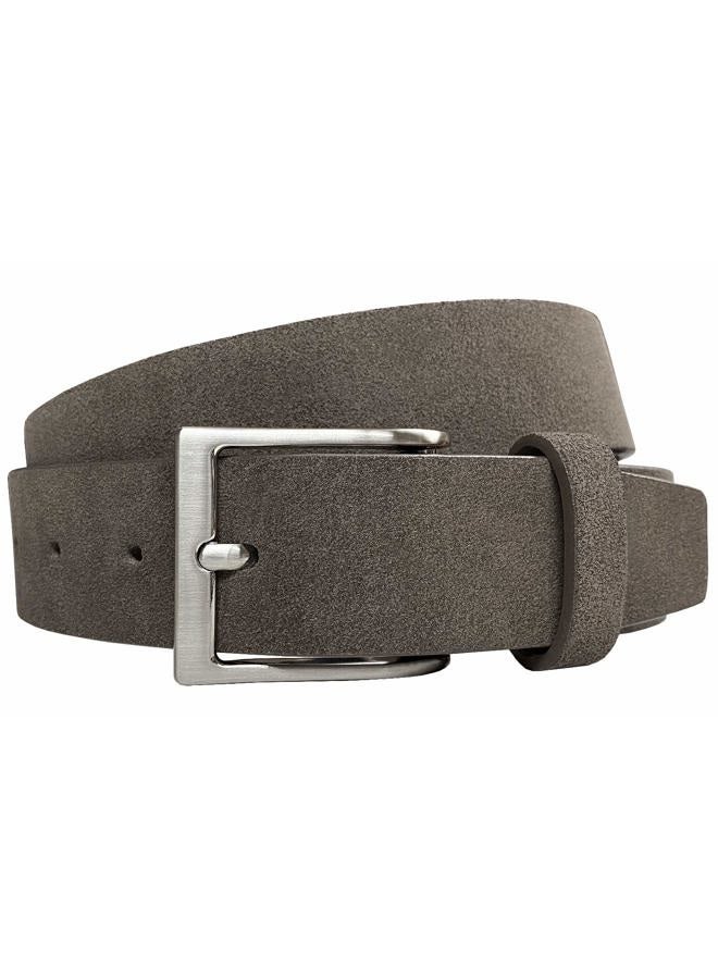 Belts.com 41101 Genuine Leather Suede Belt casual Jean Belt 1-1/2"(38mm) wide (Gray, 34) - Image 1