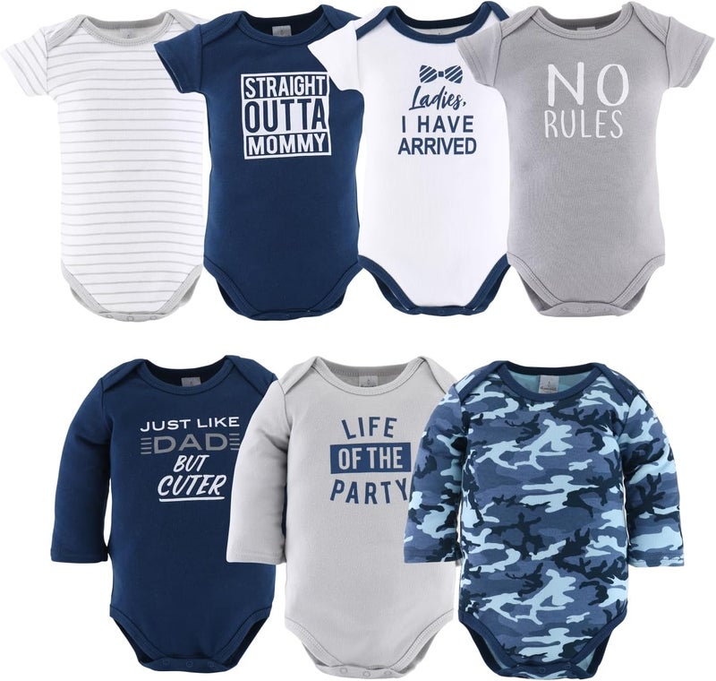 The Peanut Shell Baby Layette Gift Set for Boys - 23 Piece New Born Boy Gift Set, Baby Clothes & Newborn Essentials Must Haves - Newborn Clothes 0-3 Months - Blue Camo - Image 3