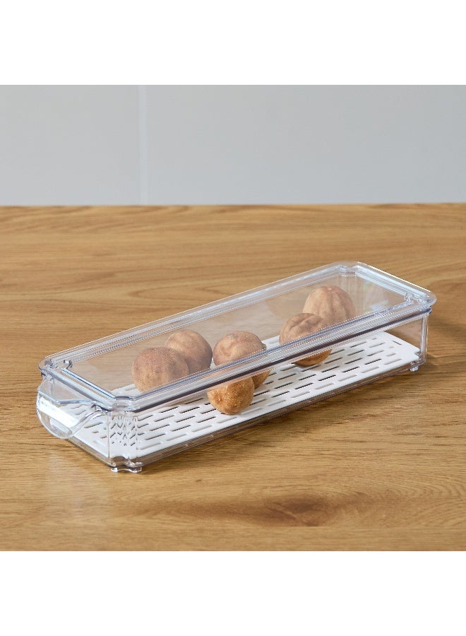 Home Box منظم ثلاجة قابل للتكديس مع صينية تصريف 1900 مل - Image 1