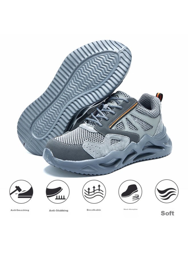 Dinggu Safety Shoes For Men, Breathable, Construction Site Odor-Resistant, Electrician Insulated, Anti-Smashing, Anti-Puncture, Steel Toe, Lightweight, 1055Huidw40 - Image 5
