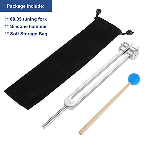 Lemfema 68.05 Solfeggio Tuning Fork with Silicone Hammer Bag for Sound, Musical Instrument, Vibration - Image 5
