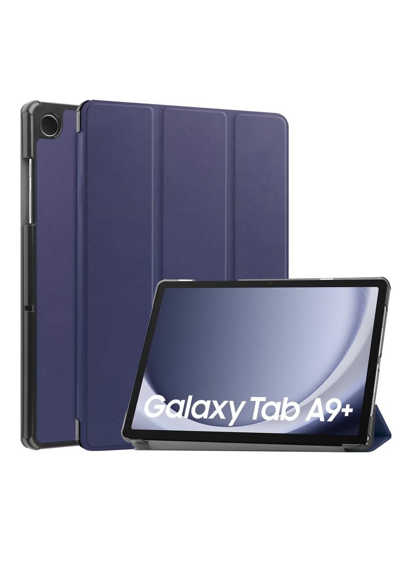 يوارب كينج Trifold Smart Cover Protective Slim Case for Samsung Galaxy Tab A9 Plus / Samsung Galaxy Tab A11 Plus Blue - Image 1