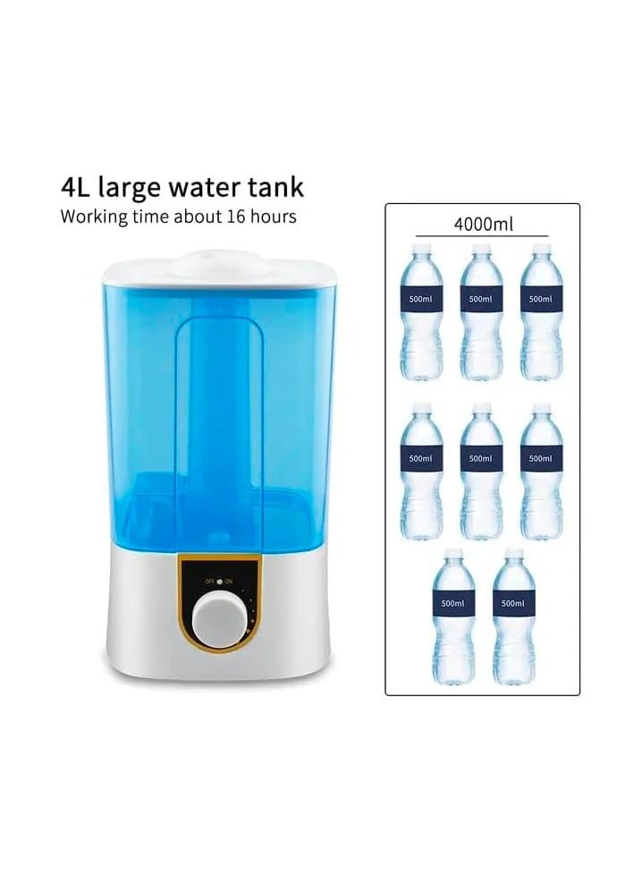 4 L Air Humidifier and Ultrasonic Air Freshener Cool Top Filler (White) - Image 3