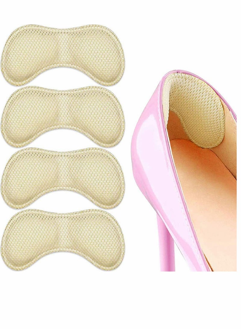 KASTWAVE Heel Cushions for Shoes, 4 Pairs Heel Grips and Shoe Inserts Women and Men, Heel Protectors, Heel Pads, High Heel Insert Preventing Heel Rubbing and Blisters - Image 1