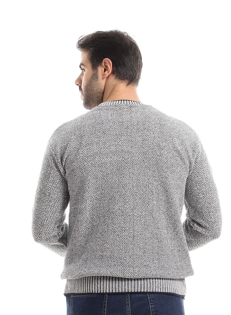 Caesar Wool Mens Pullover With Multi Design  - Image 4